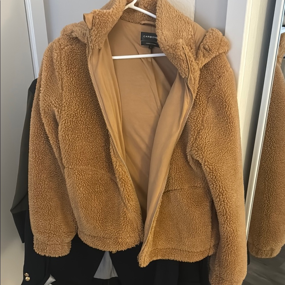 Women's Tan Fleece Jacket